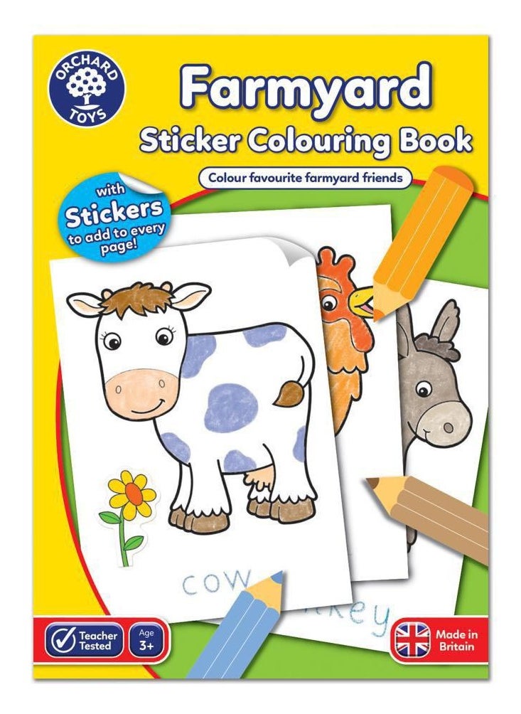 Orchard - Farmyard Sticker Colouring Book - Image 1