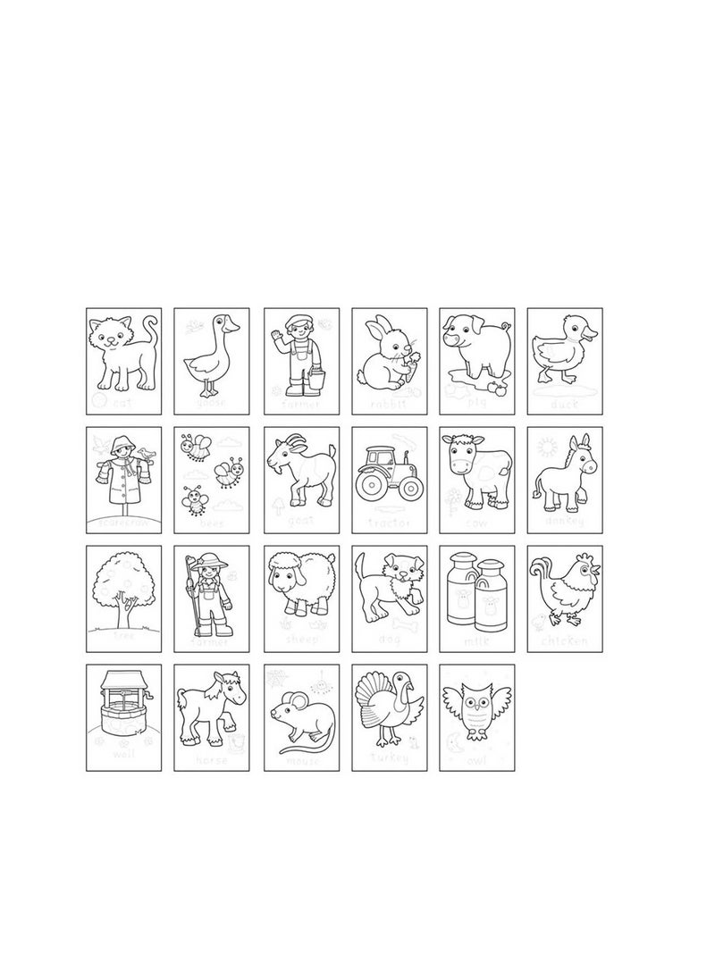 Orchard - Farmyard Sticker Colouring Book - Image 1