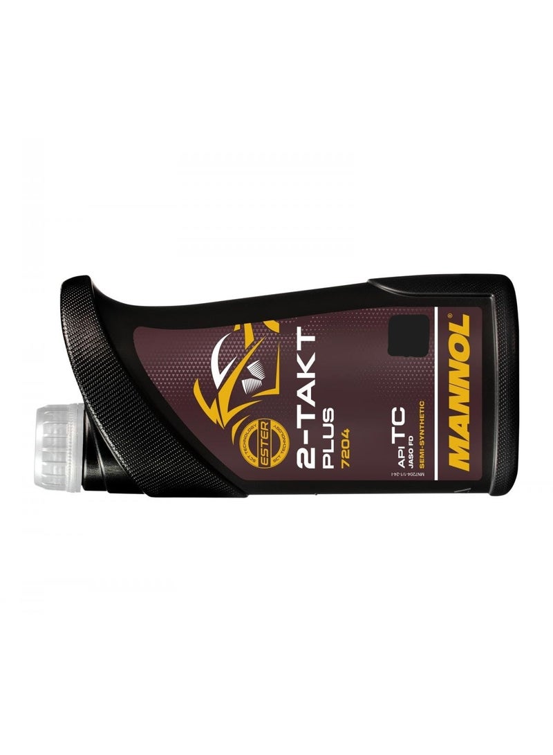 MANNOL 2-Takt Plus 2-Stroke Engine Oil for Motorcycles, Mopeds and Scooters 1L - Image 2