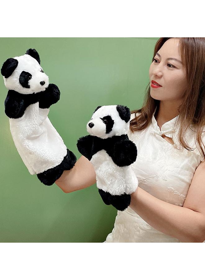 Bluejw New Suit Plush Toy Hand Doll Panda Doll Soothing Early Education Gloves Shake Tone - Image 2