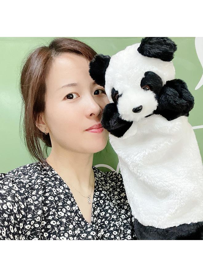 Bluejw New Suit Plush Toy Hand Doll Panda Doll Soothing Early Education Gloves Shake Tone - Image 5