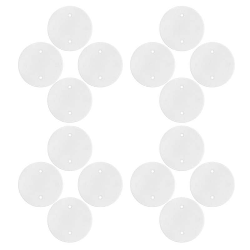 25 Octagonal Cable Protection Covers White Ceiling Box Round Plate for Home Office Wire Management - Image 2
