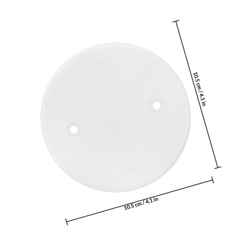 25 Octagonal Cable Protection Covers White Ceiling Box Round Plate for Home Office Wire Management - Image 3