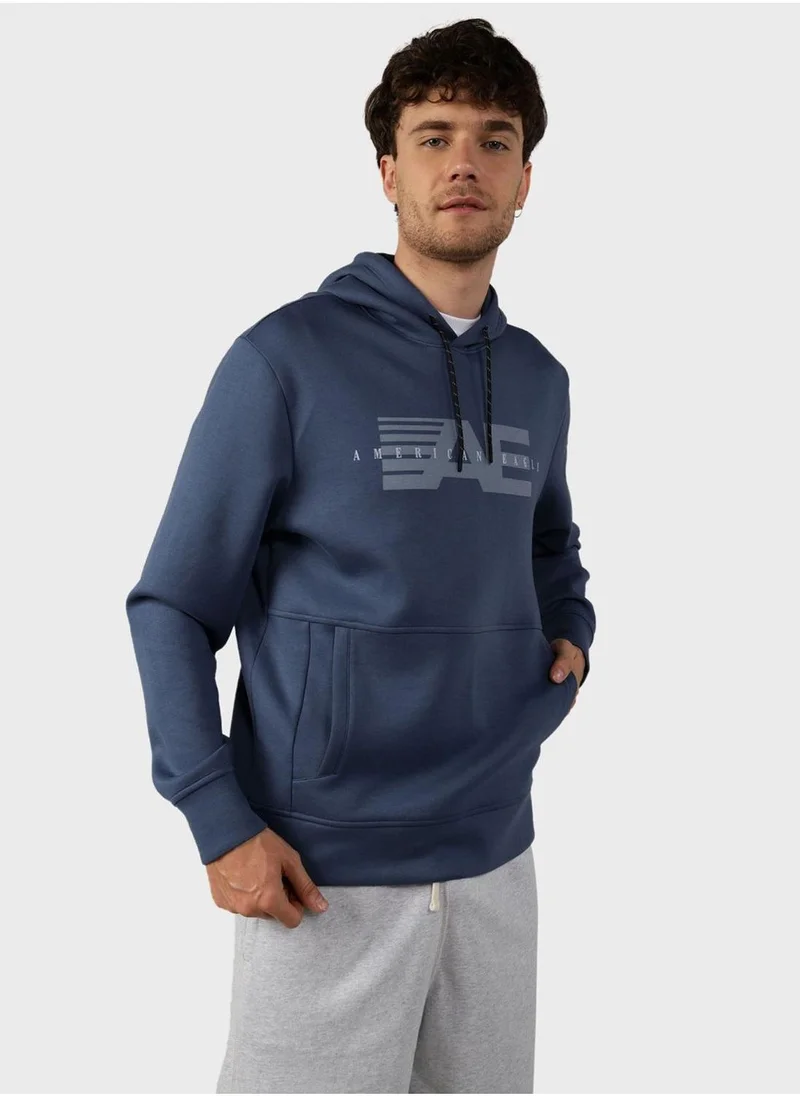 امريكان ايجل Graphic Pullover Hoodie