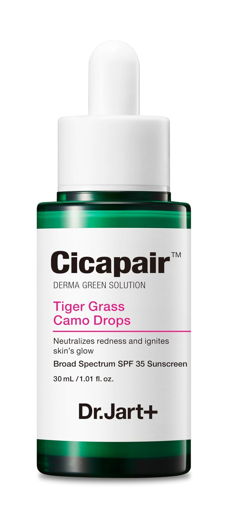 DrJart Cicapair Tiger Grass Camo Drops Tinted Face Serum SPF 35 with Centella Asiatica  cc cream  Korean Skin Care 101 Fl Oz