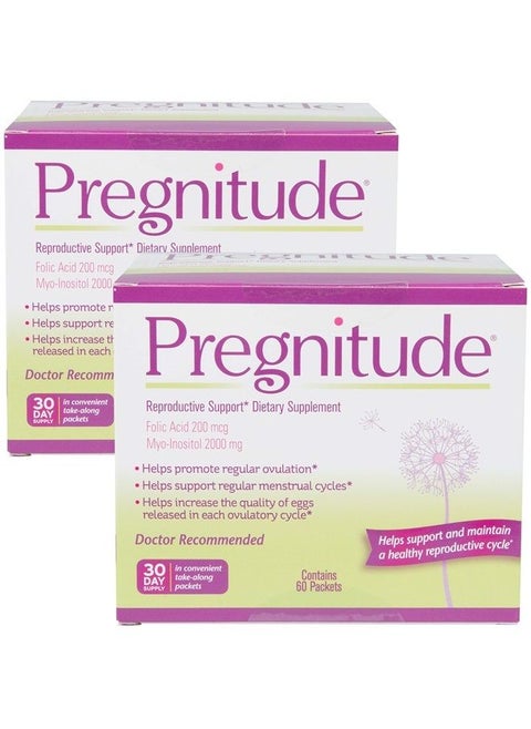 Reproductive and Dietary Supplement (Two Pack) - 120 Fertility Support Packets - Can Promote Regular Ovulation, Regular Menstrual Cycles, and Increase Egg Quality