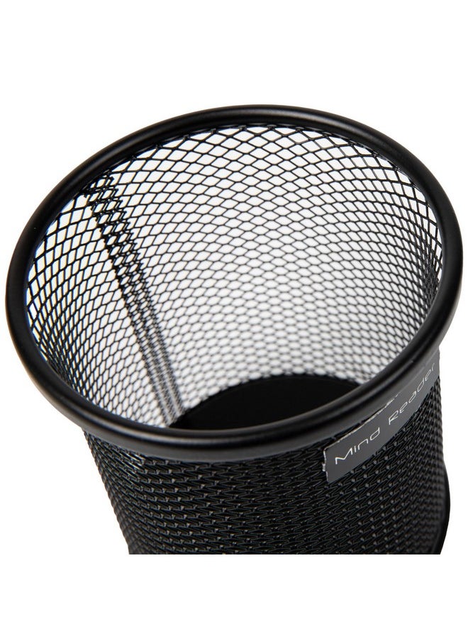 Mind Reader Pen And Accessories Holder, Desktop Organizer, Office, Metal Mesh, 3.5" L X 3.5" W X 3.75" H, Set Of 3, Black  - Image 4
