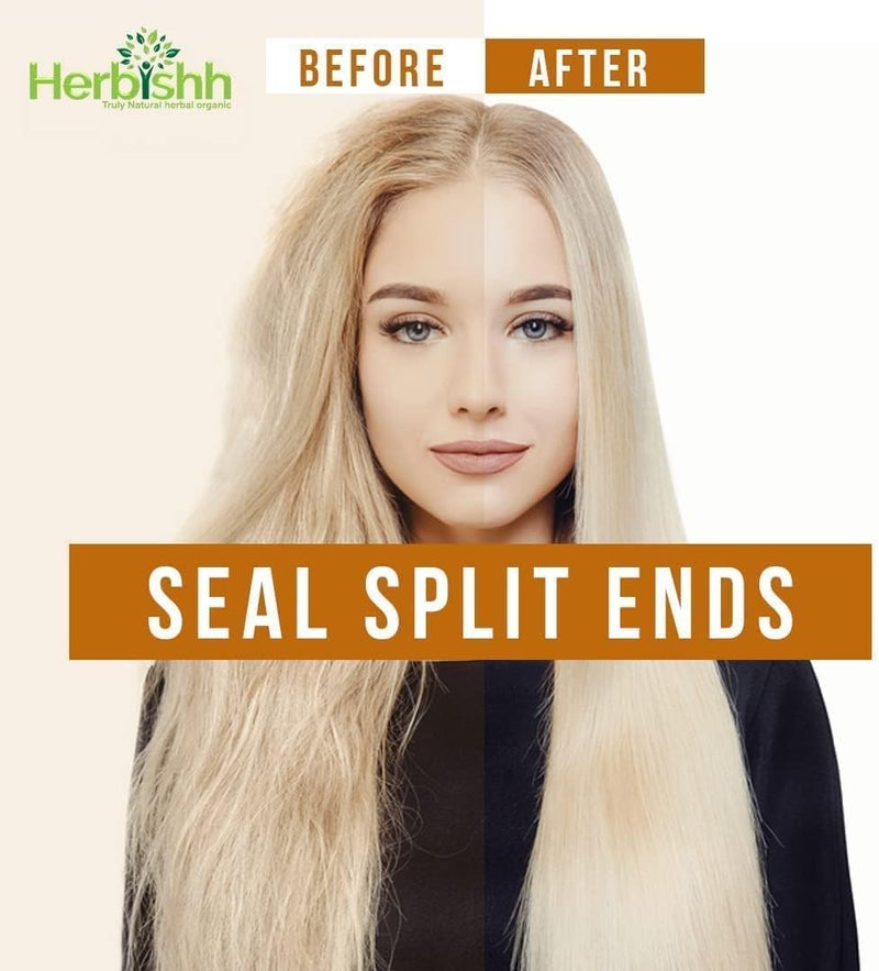 Herbishh Combo Pack - 2Pcs Linen Hair Color Shampoo for Gray Hair 500 ml + 1Pc Argan Intense Hair Mask 150 ml - Image 3