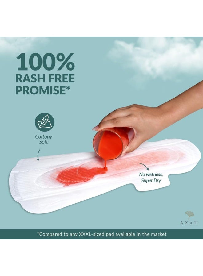 AZAH maternity pads after delivery pack of 25 xxxl sanitary napkins women leak proof postpartum flow urine incontinence ultra heavy flow - Image 4