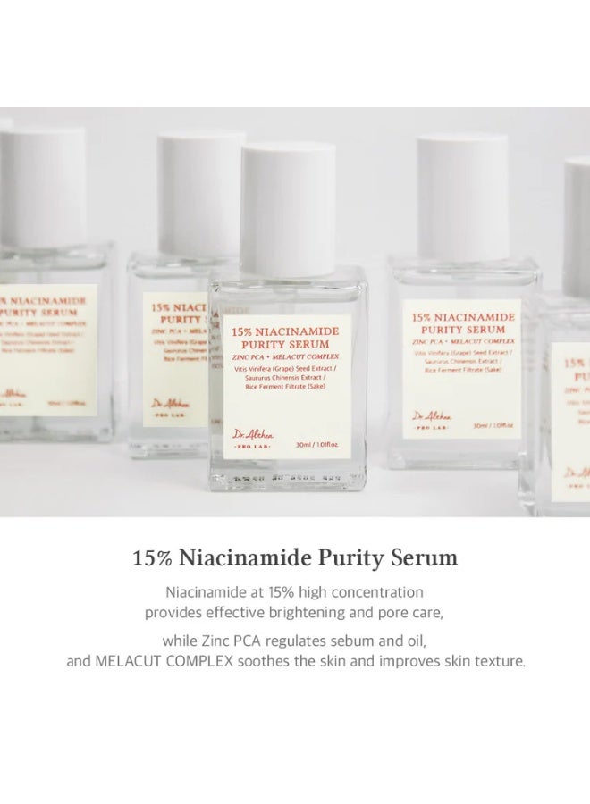 DrAlthea 15% Niacinamide Purity Serum | Brightening & Pore Minimizing Face Serum | Oil Control & Skin Tone Evenness | Korean Skincare 30ml - Image 2