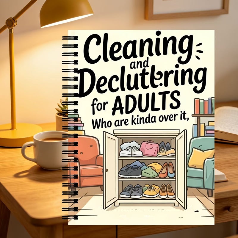 One ADHD Cleaning Planner Spiral Notebook Home Cleaning Schedule And Checklist Daily Weekly Monthly Yearly Housework Management Professional Housewife Home Management Log Organization System Daily Task Management - Image 5