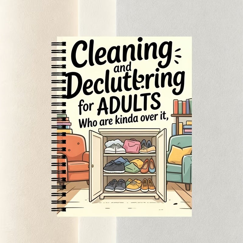 One ADHD Cleaning Planner Spiral Notebook Home Cleaning Schedule And Checklist Daily Weekly Monthly Yearly Housework Management Professional Housewife Home Management Log Organization System Daily Task Management - Image 4
