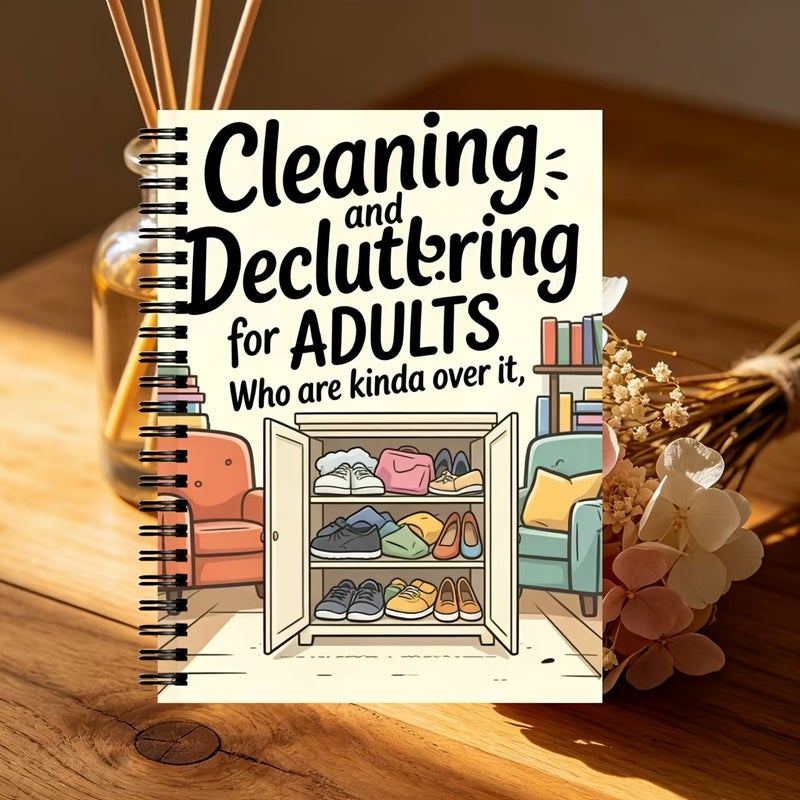 One ADHD Cleaning Planner Spiral Notebook Home Cleaning Schedule And Checklist Daily Weekly Monthly Yearly Housework Management Professional Housewife Home Management Log Organization System Daily Task Management - Image 3