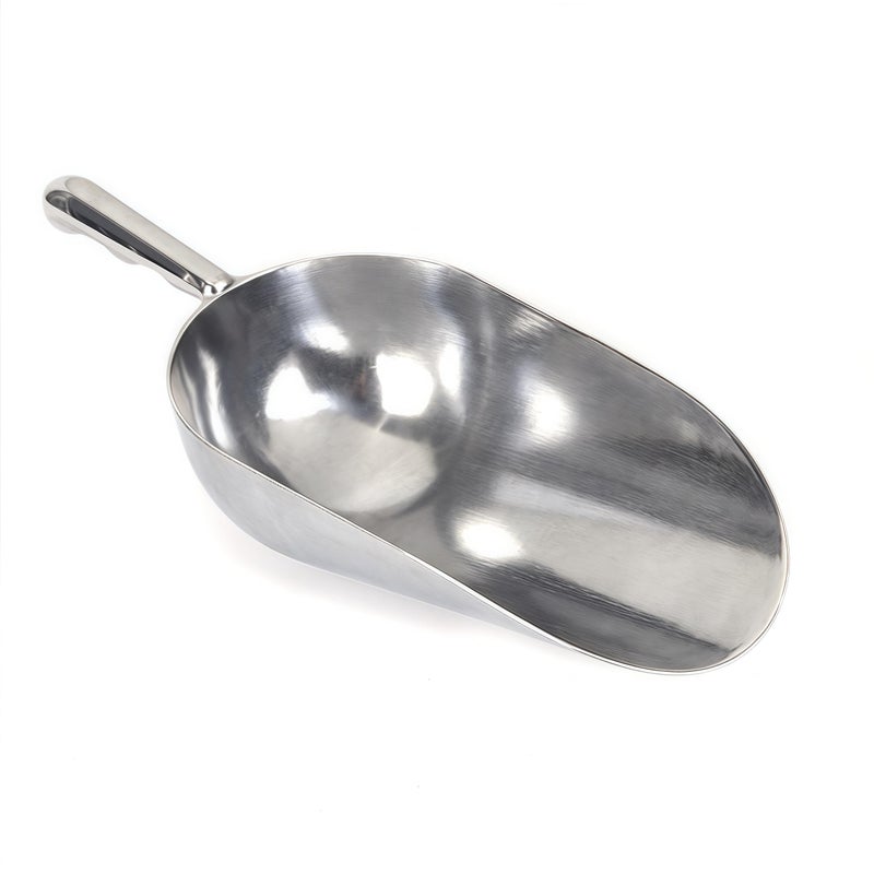 RyanDesign Heavy-Duty Cast Aluminum Kitchen Scoop - Rust-Proof, Ergonomic S-Handle Ice Cube Endurance Scoopfor Ice, Candy, Popcorn, Coffee Beans, Flour & Pet Food - Commercial-Grade Durable Design (XLï¼ˆ38ozï¼‰) - Image 1