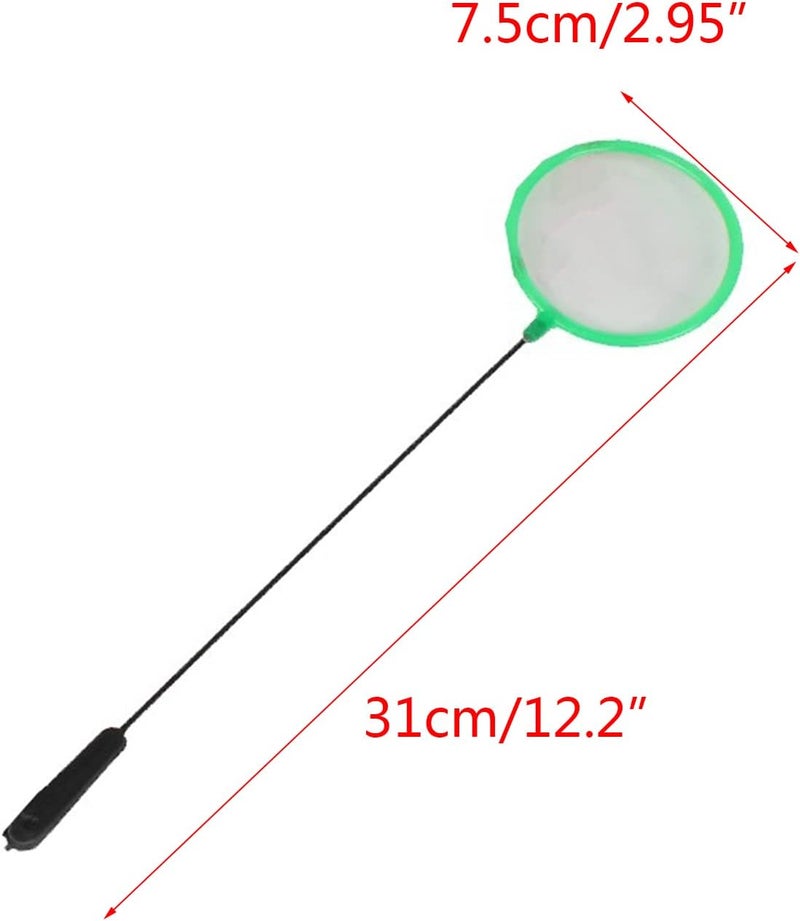 Aquariums Fish Net 3 Inches Fine Skimmer for Small Fishtanks Catching Cleaning with 9Inches Long Handle Aquariums Net Fine Mesh Cleaning Small - Image 5