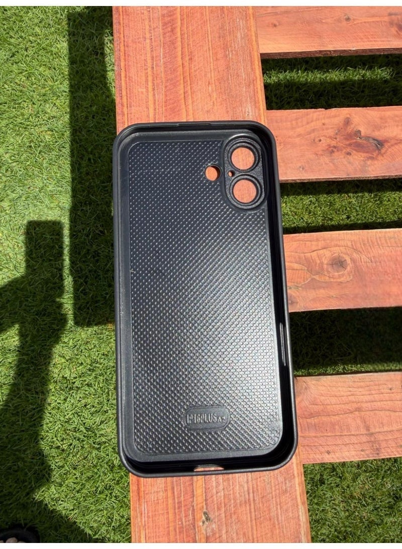 Protective Case Cover for iPhone 16 Plus,Tempered Glass,Design Features  aesthetic with a two-tone color split and a geometric pattern on one side.and it includes the motivational text "A NEW STARTING POINT AND A NEW JOURNEY" - Image 4