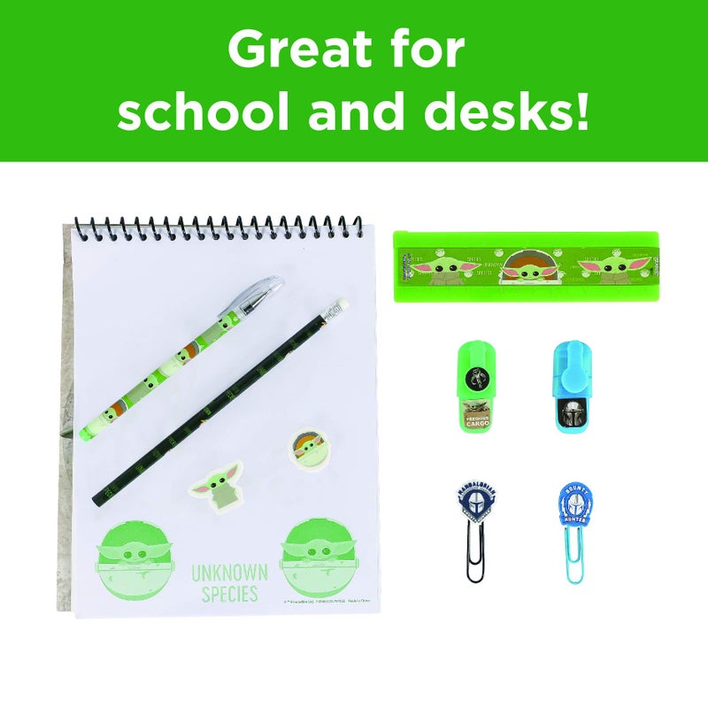Innovative Designs Baby Yoda Star Wars The Mandalorian Office + School Supplies Set in Resealable Pouch - Image 3
