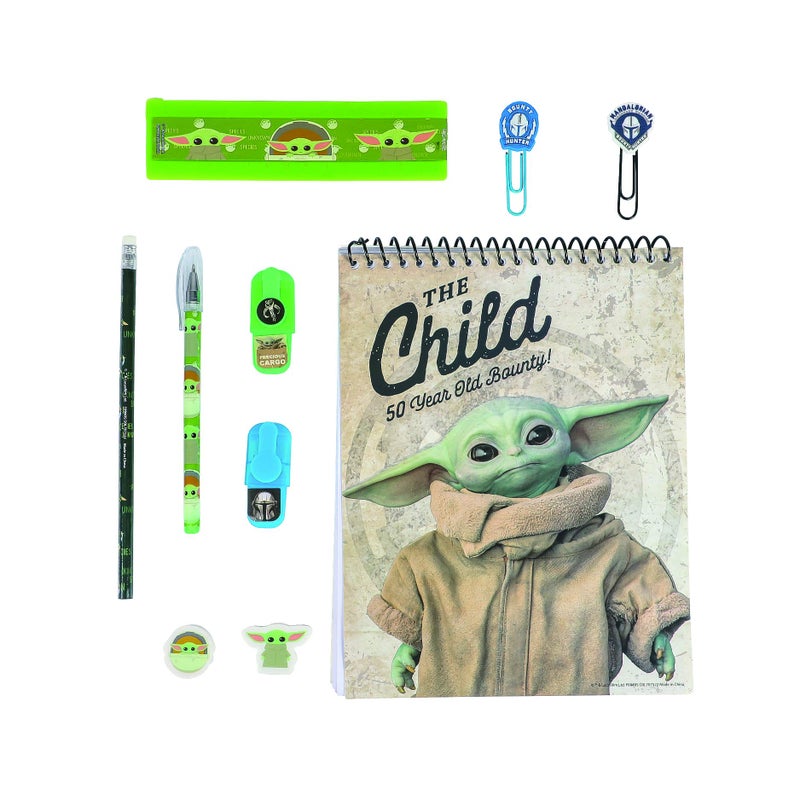 Innovative Designs Baby Yoda Star Wars The Mandalorian Office + School Supplies Set in Resealable Pouch - Image 2