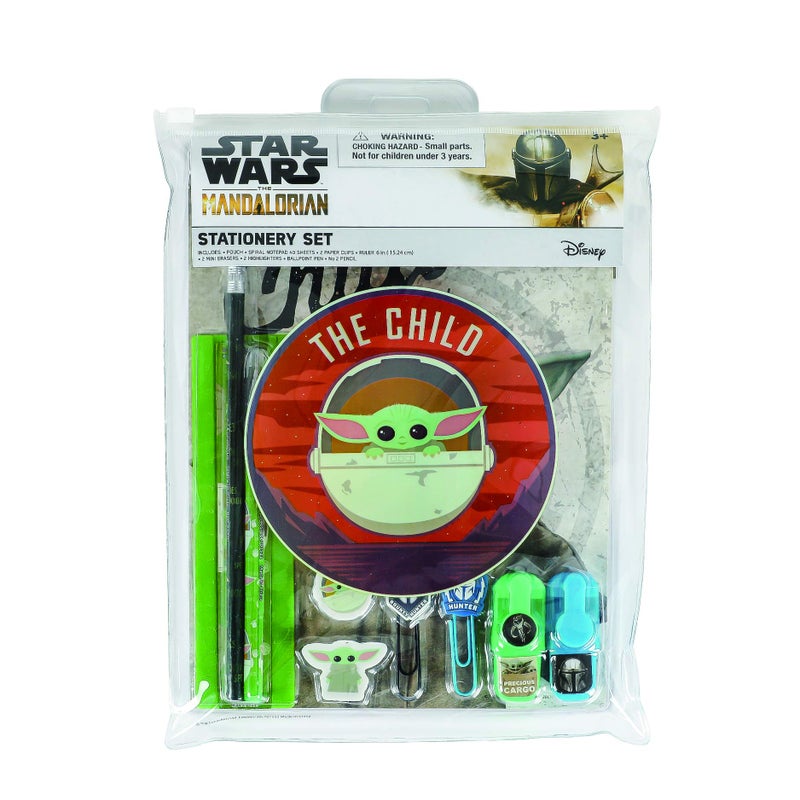 Innovative Designs Baby Yoda Star Wars The Mandalorian Office + School Supplies Set in Resealable Pouch - Image 1