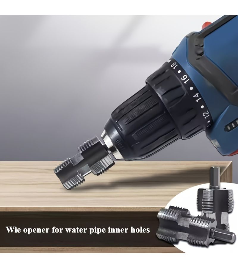 Plastic Pipe Thread Tap Set 1 Set Electric Drill Water Pipe Threading Die for PVC - Image 2