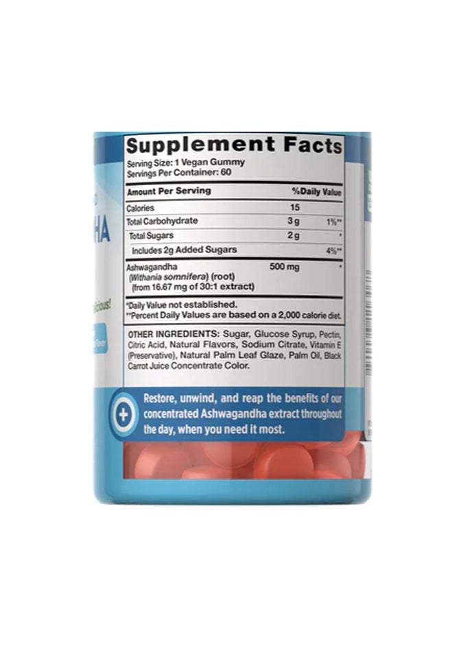Nature's Truth Nature's Truth Ashwagandha Gummies, 60 Vegan Gummies  - Image 2