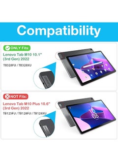 Procases For Lenovo Tab M10 Case 10.1 Inch 2022 3Rd Gen Slim Light Cover Trifold Stand Hard Shell Folio Smart Protective Case For Lenovo Tab M10 10.1 Inch Tb328Fu Tb328Xu With Auto Sleep Wake–Skyblue  - Image 2