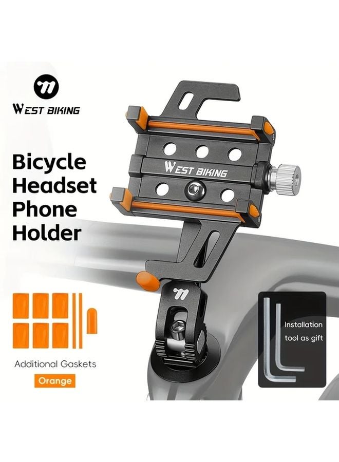 West Biking Aluminum Alloy Bike Stem Phone Mount Adjustable Cycling Holder Basic Red - Image 2