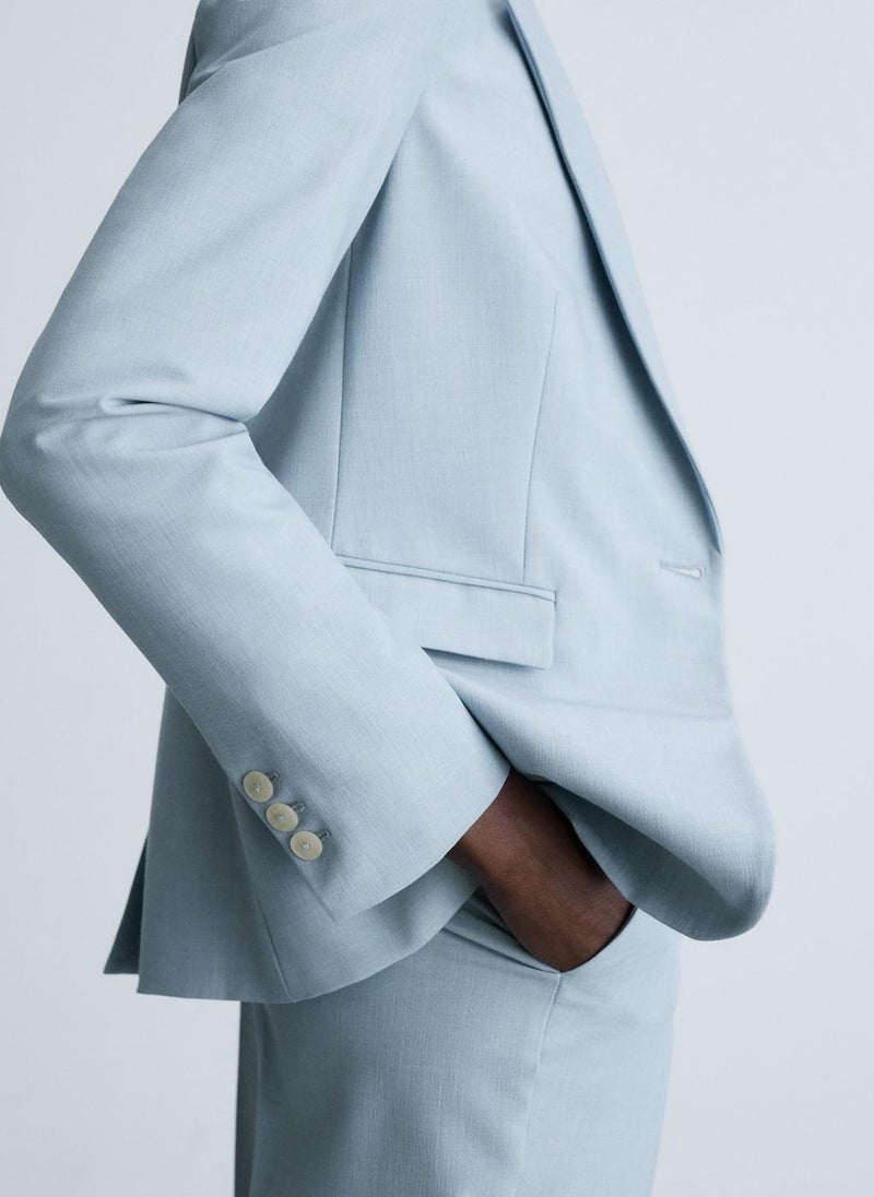MANGO - Tailored Fitted Suit Blazer - Image 1