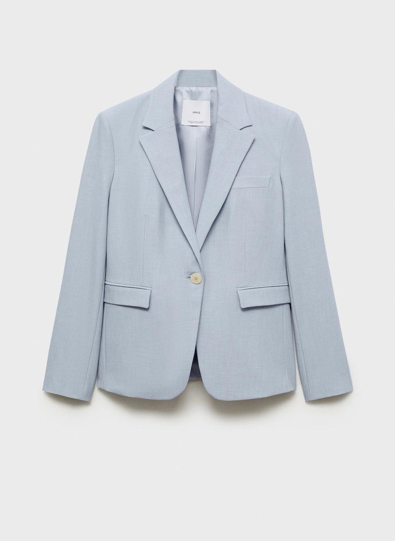 MANGO - Tailored Fitted Suit Blazer - Image 1