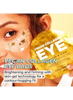 Vitamasques Vegan Collagen Eye Pads 3Pack Firming & Brightening Anti Aging Under Eyes Mask To Reduce Fine Lines Puffiness Wrinkles & Dark Circles Mothers Day Gifts For Mom Gift For Wife  - Image 2