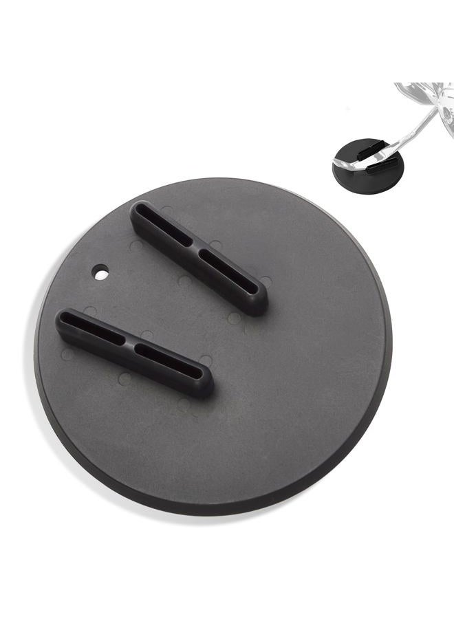 FOVPLUE Jiffy Stand Coaster,Kickstand Pad for Harley Davidson all motorcycles w/sidestand,for Touring FL Sportster XL/XR FX/FXR/FXD/FLD/Dyna Softail FLST/FXST Pan America VRSC LiveWire,Black - Image 1