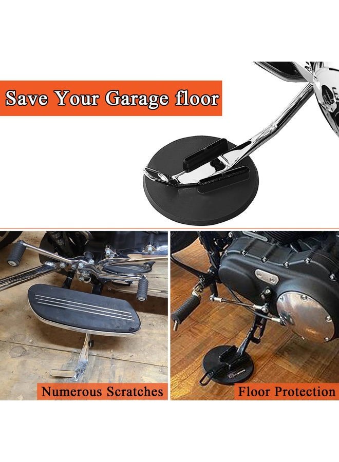 FOVPLUE Jiffy Stand Coaster,Kickstand Pad for Harley Davidson all motorcycles w/sidestand,for Touring FL Sportster XL/XR FX/FXR/FXD/FLD/Dyna Softail FLST/FXST Pan America VRSC LiveWire,Black - Image 3