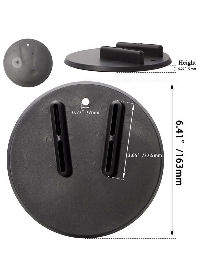 FOVPLUE Jiffy Stand Coaster,Kickstand Pad for Harley Davidson all motorcycles w/sidestand,for Touring FL Sportster XL/XR FX/FXR/FXD/FLD/Dyna Softail FLST/FXST Pan America VRSC LiveWire,Black - Image 5
