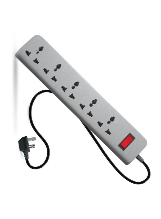 FYBER 5 Way Universal Socket with Automatic Reset and Brass Terminal – Reliable Power Management Solution  - Image 3