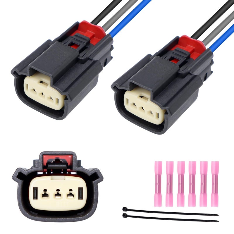 OXCANO 9U2Z14S411EA Ignition Coil Connector Compatible with Dodge Nitro Ford E350 Edge Explorer Transit 150 250 350 Jeep Wrangler Lincoln MKC MKS Compatible with Mazda 6 CX9 Mercury Sable