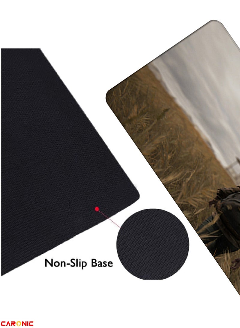 CARONIC - Large Gaming Mouse Pad with Superior Micro Weave Cloth Extended Desk Mousepad with Stitched Edges Non-Slip Base Water Resist Keyboard Pad For Gamer And Office Home TLO 249 - Image 1