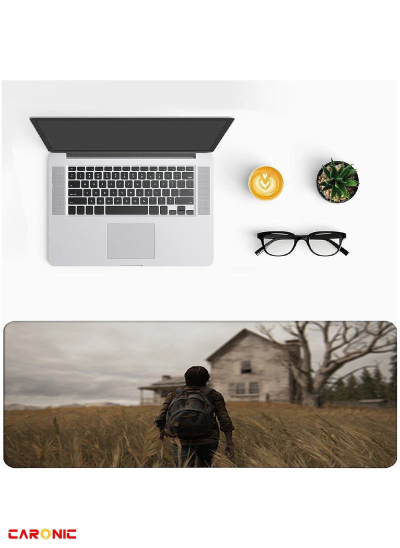 CARONIC - Large Gaming Mouse Pad with Superior Micro Weave Cloth Extended Desk Mousepad with Stitched Edges Non-Slip Base Water Resist Keyboard Pad For Gamer And Office Home TLO 249 - Image 1