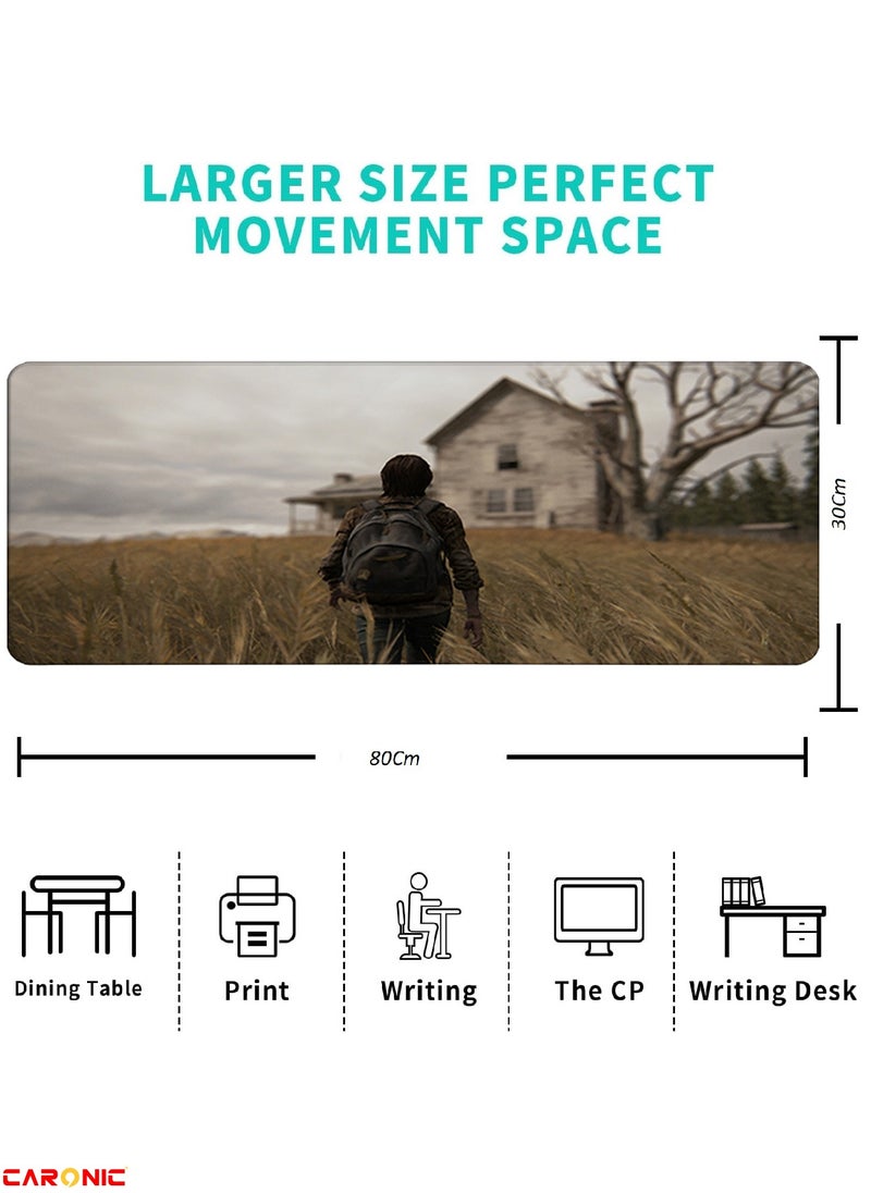 CARONIC - Large Gaming Mouse Pad with Superior Micro Weave Cloth Extended Desk Mousepad with Stitched Edges Non-Slip Base Water Resist Keyboard Pad For Gamer And Office Home TLO 249 - Image 1