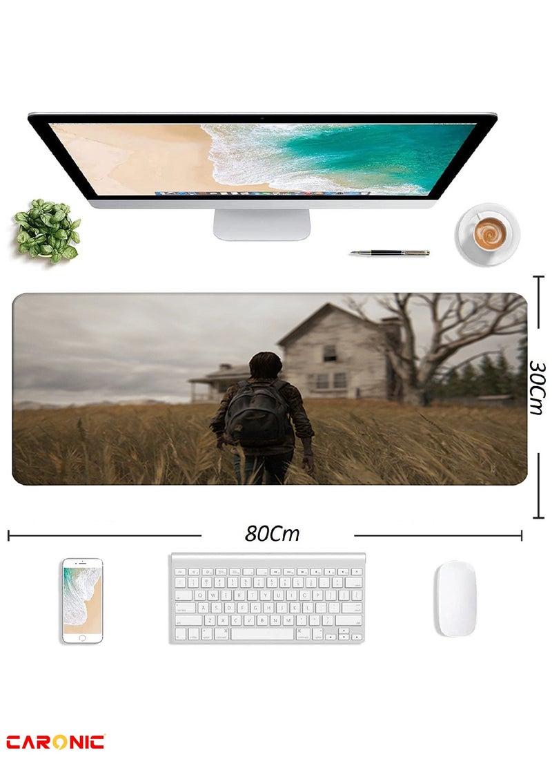 CARONIC - Large Gaming Mouse Pad with Superior Micro Weave Cloth Extended Desk Mousepad with Stitched Edges Non-Slip Base Water Resist Keyboard Pad For Gamer And Office Home TLO 249 - Image 1
