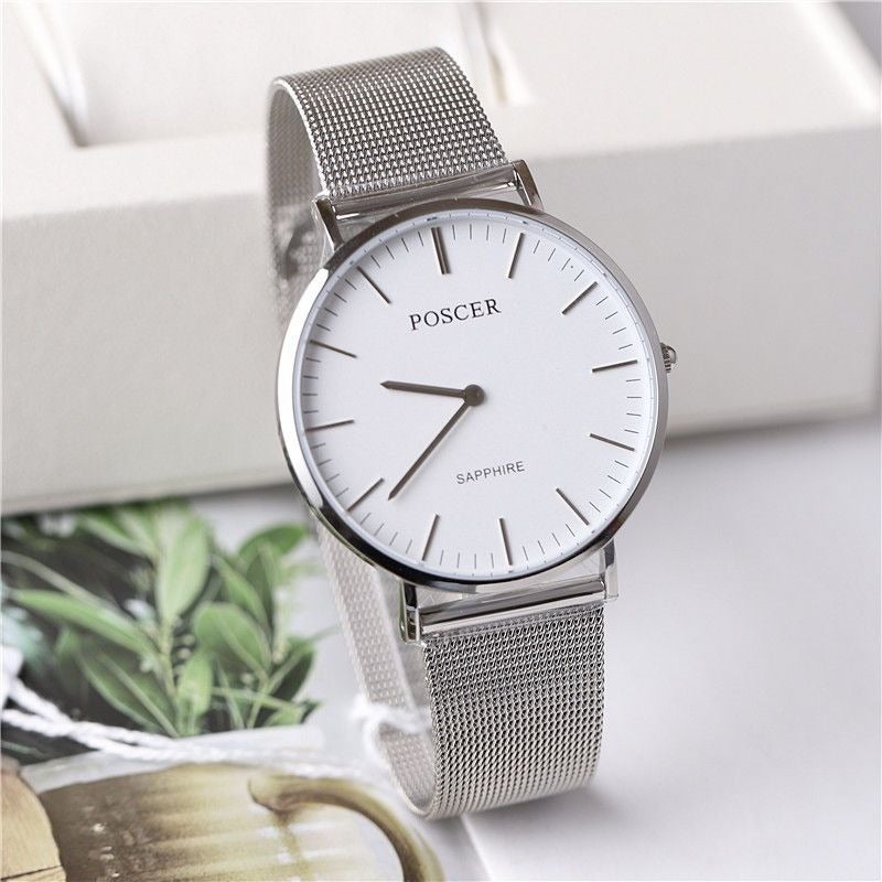 Porsche watch, women's watch, men's watch, simple quartz watch, ultra-thin couple's watch, Porsche 8260 - Image 1