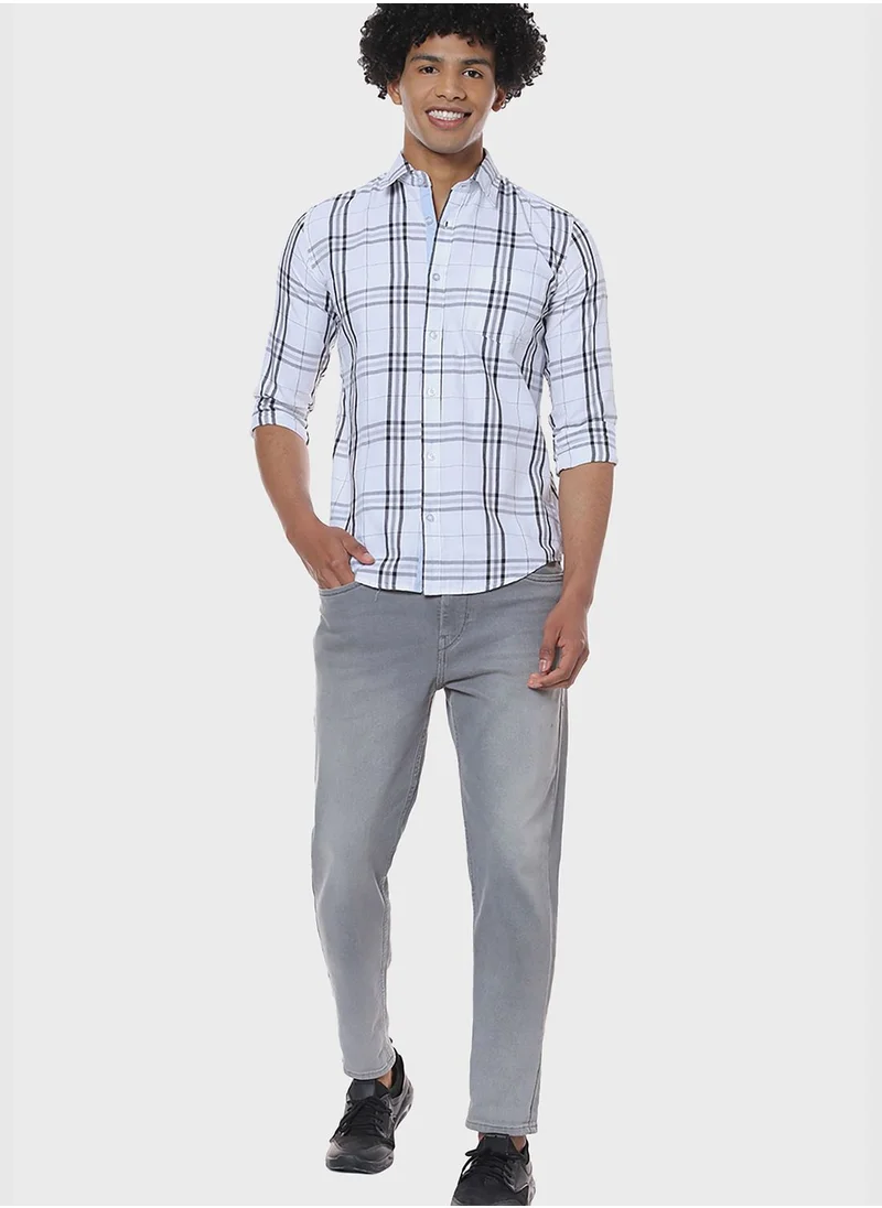 Campus Sutra Checked Regular Fit Shirt