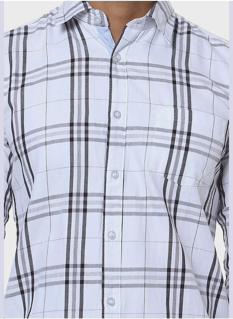 Campus Sutra Checked Regular Fit Shirt