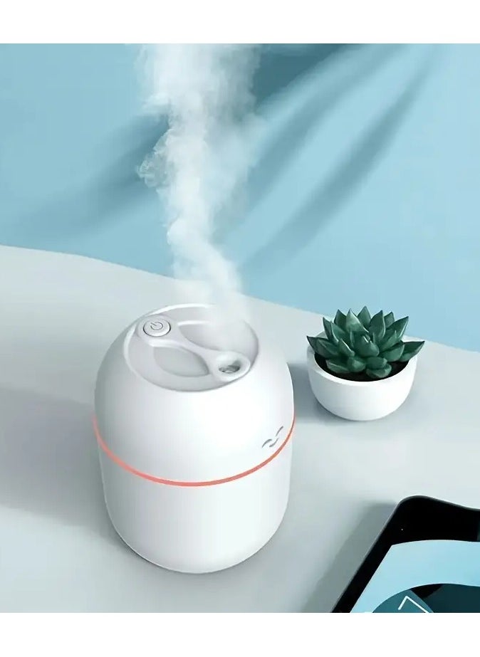 QUALITY - USB Powered Ultrasonic Essential Oil Diffuser, 7.44oz Portable Aromatherapy Humidifier, with LED Nightlight, Happy Face Design, Mist Maker for Home and Car - Image 1