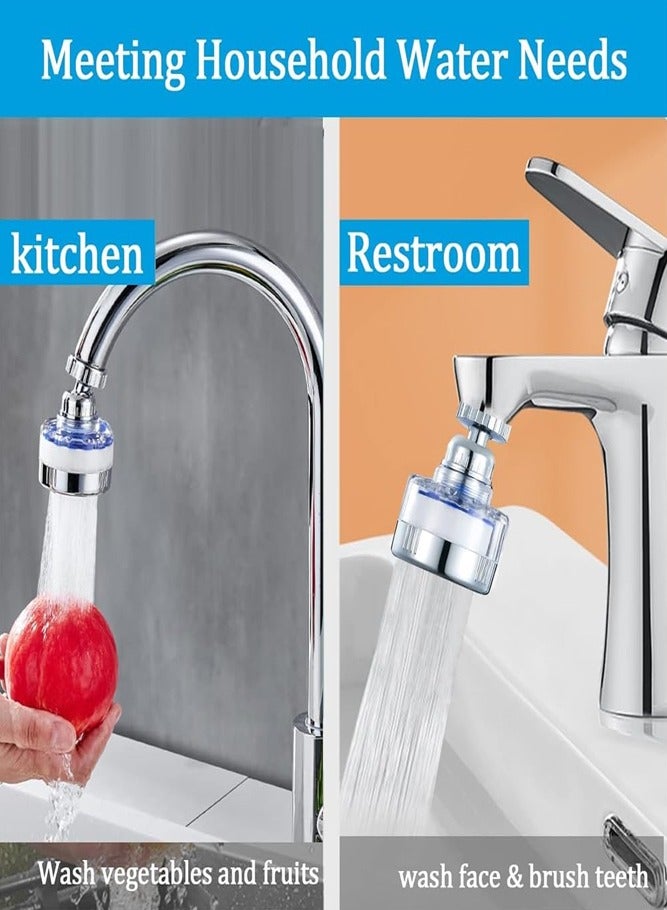 BELLSBERRY 2-Pack 360° Rotating Sink Faucet Filters – Universal Water Filter for Clean, Pure Water in Kitchen and Bathroom - Image 2