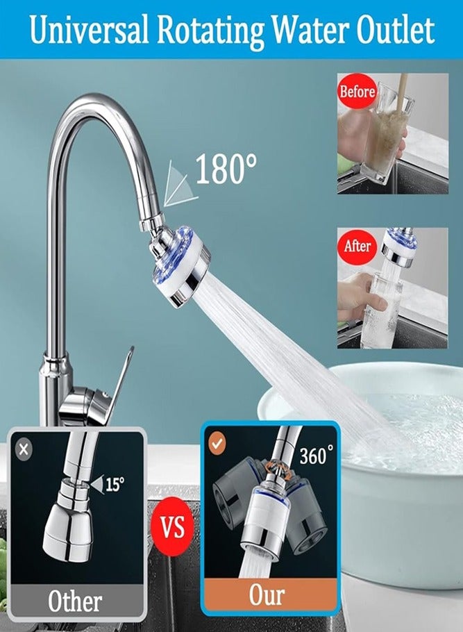 BELLSBERRY 2-Pack 360° Rotating Sink Faucet Filters – Universal Water Filter for Clean, Pure Water in Kitchen and Bathroom - Image 3
