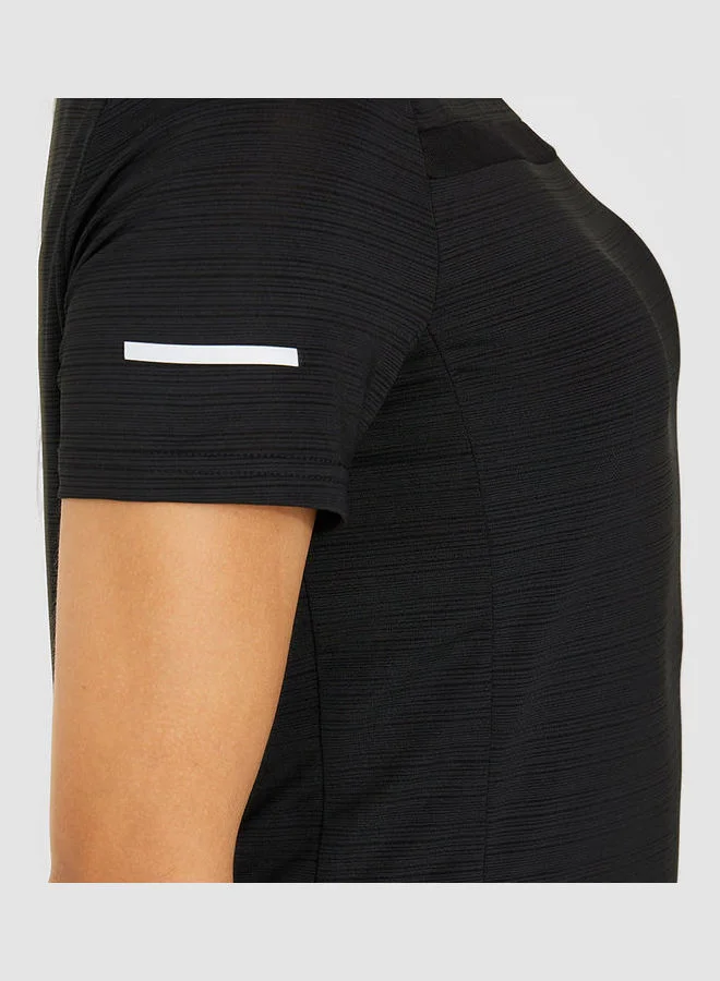 Styli Active Reflector Detail Textured Mesh Insert Top