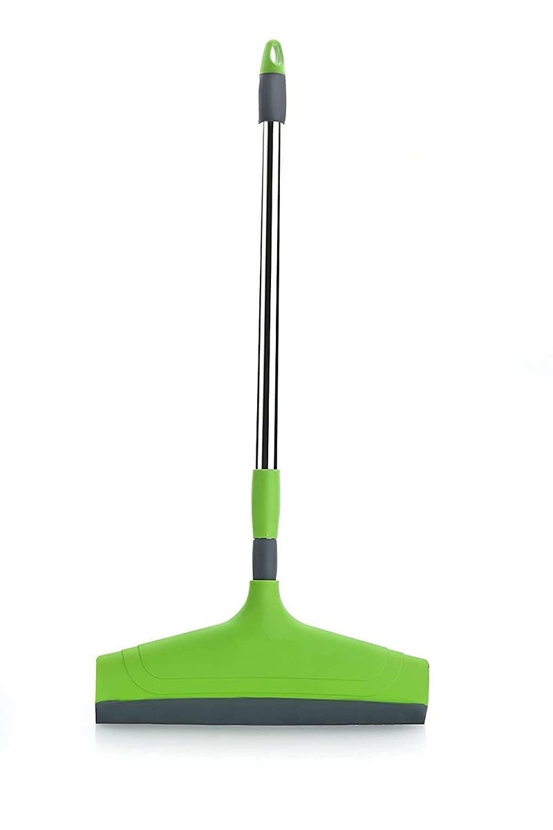 shopobox Bathroom Squeegee Plastic Wiper with Telescopic Handle Floor Wiper 16 Inch 40 cm - Image 1