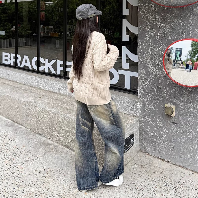 Unisex Casual Daily Denim Jeans - Image 4