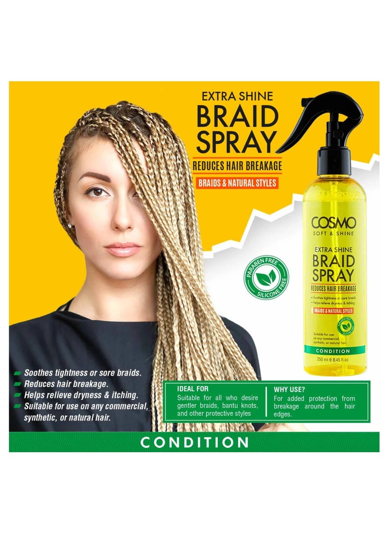 COSMO Extra Shine Braid Spray 250 ml  - Image 2