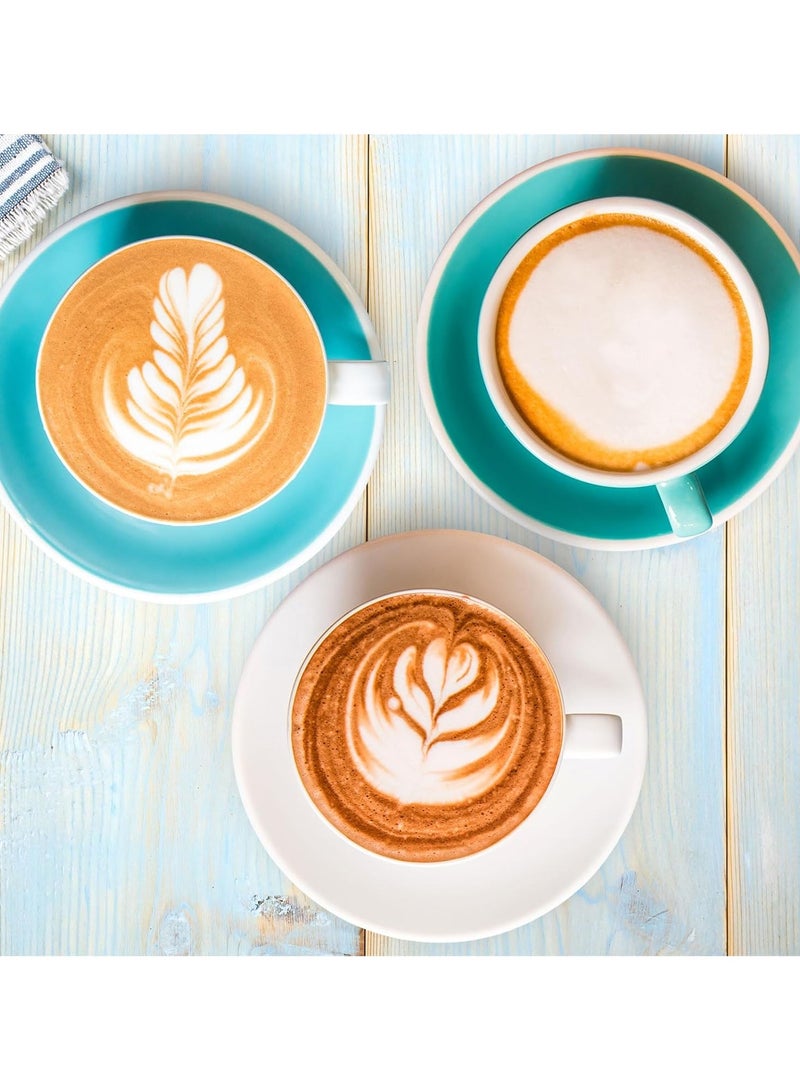 هاي هونور إبريق رغوة الحليب، كوب رغوة الحليب المصنوع من الفولاذ المقاوم للصدأ بسعة 12 أونصة / 350 مل مع مقياس لإبريق تبخير الحليب، إكسسوارات قهوة لاتيه كابتشينو إسبريسو، أسود - Image 5